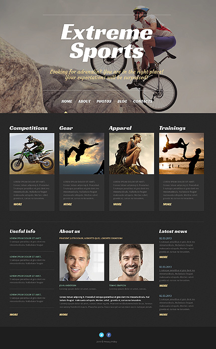 Extreme Sports WordPress Theme