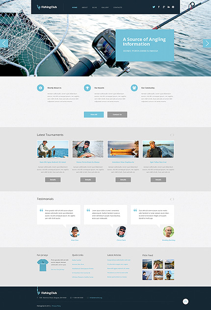 Fishing WordPress Theme