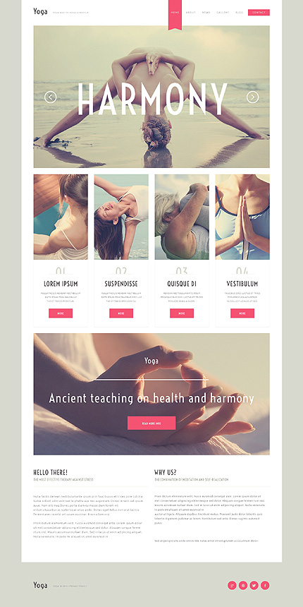 Yoga Responsive WordPress Theme