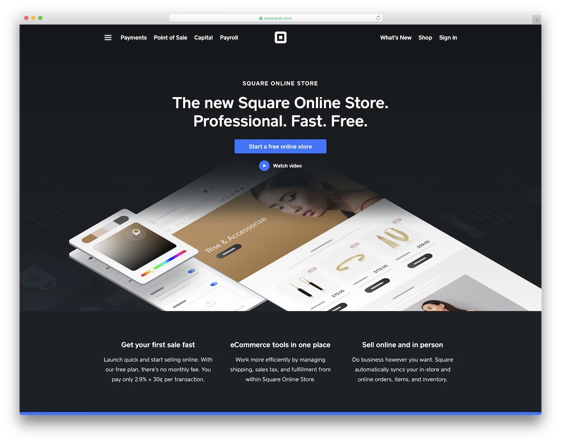 square online store builder