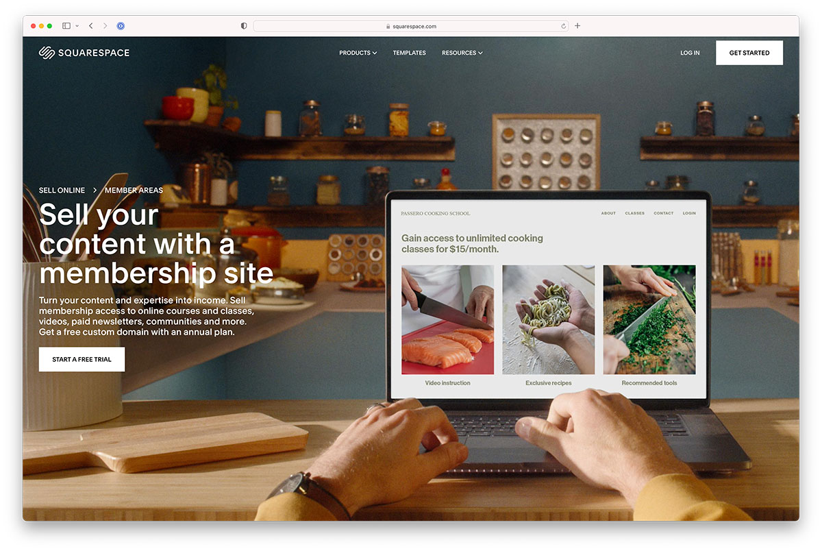 Squarespace - community website builder