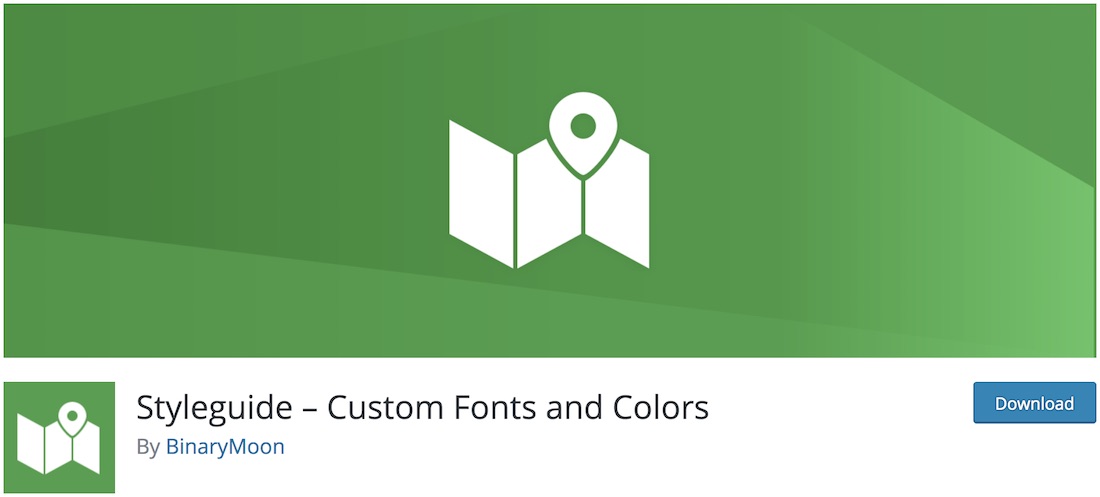 styleguide wordpress font plugin
