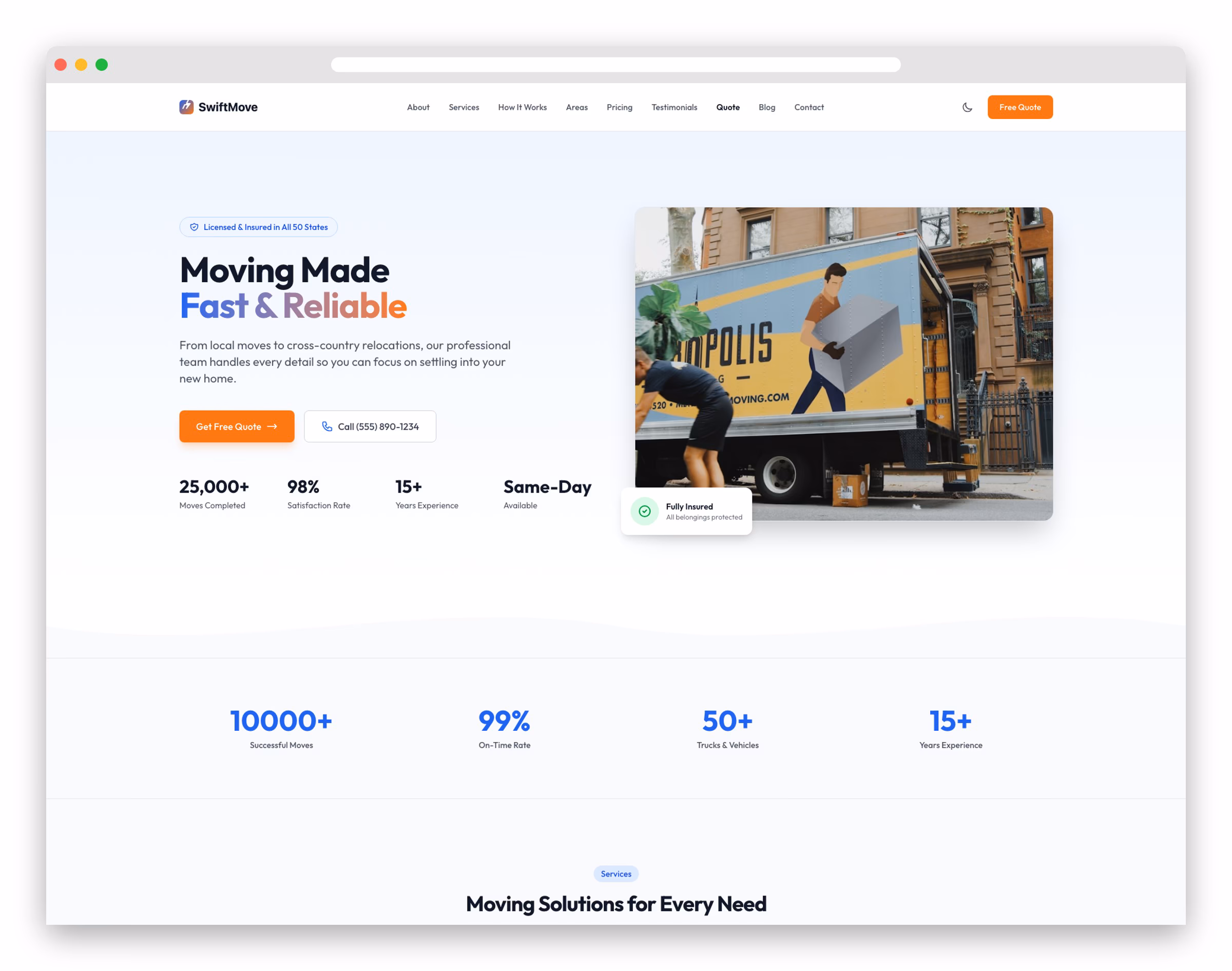 SwiftMove Template