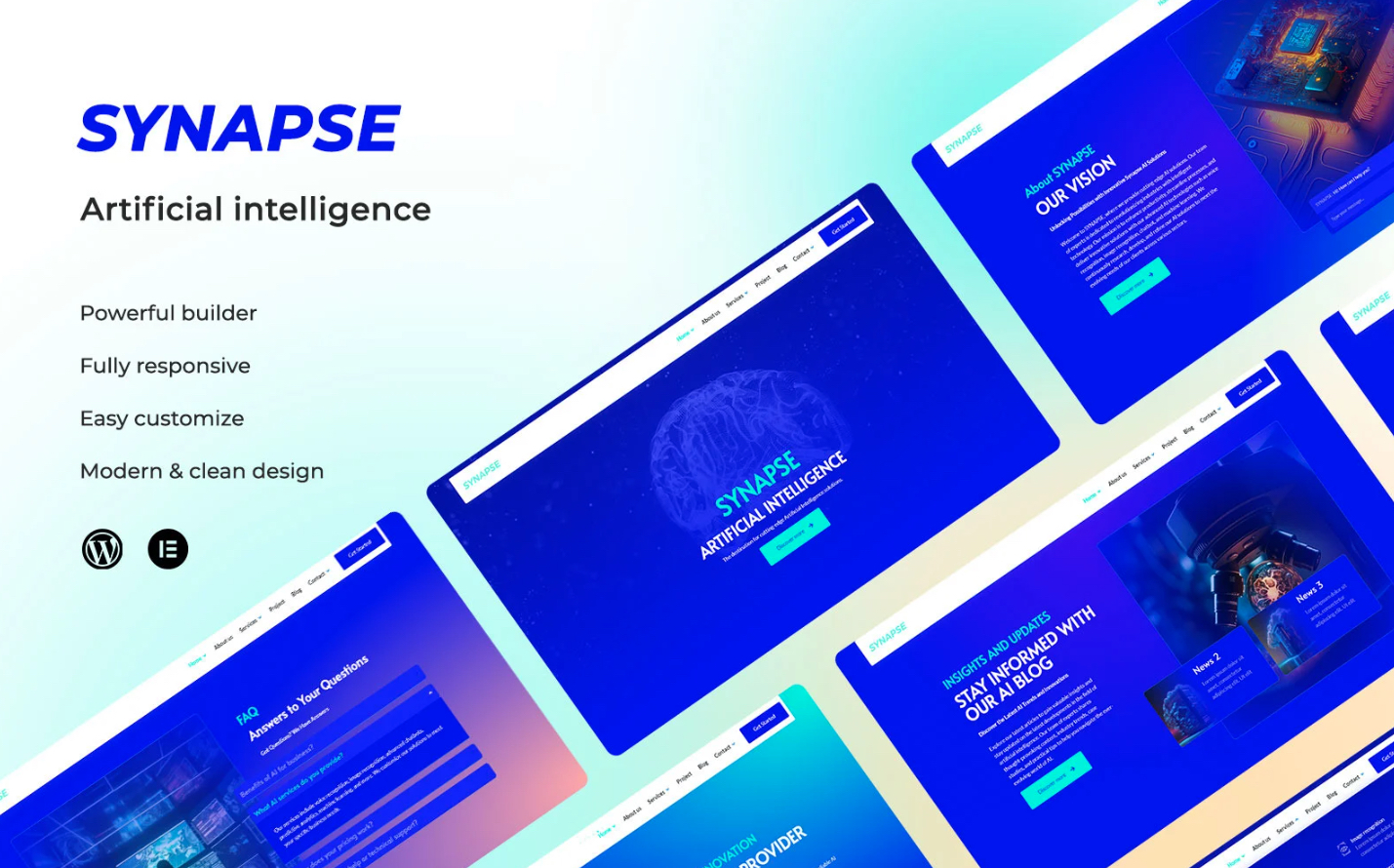 Synapse AI WordPress Template