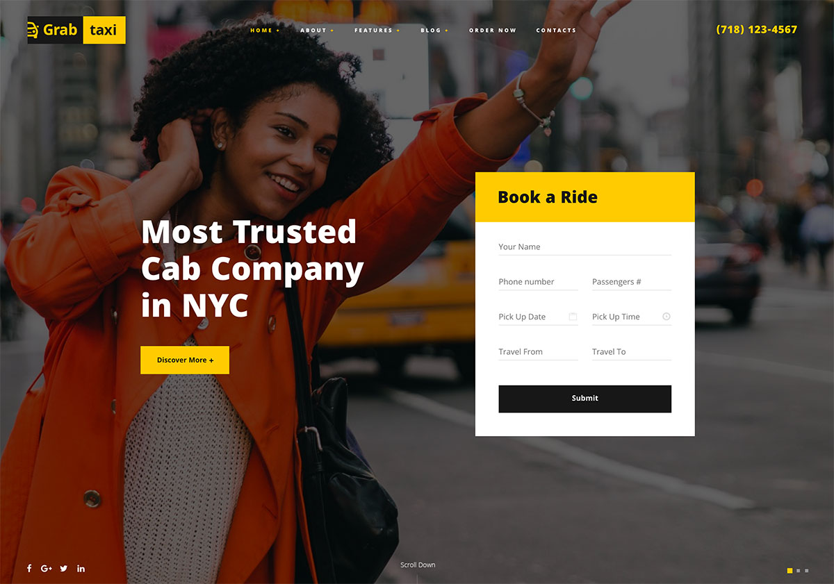 taxi WordPress themes