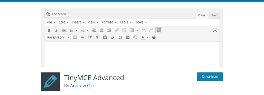 TinyMCE Advanced