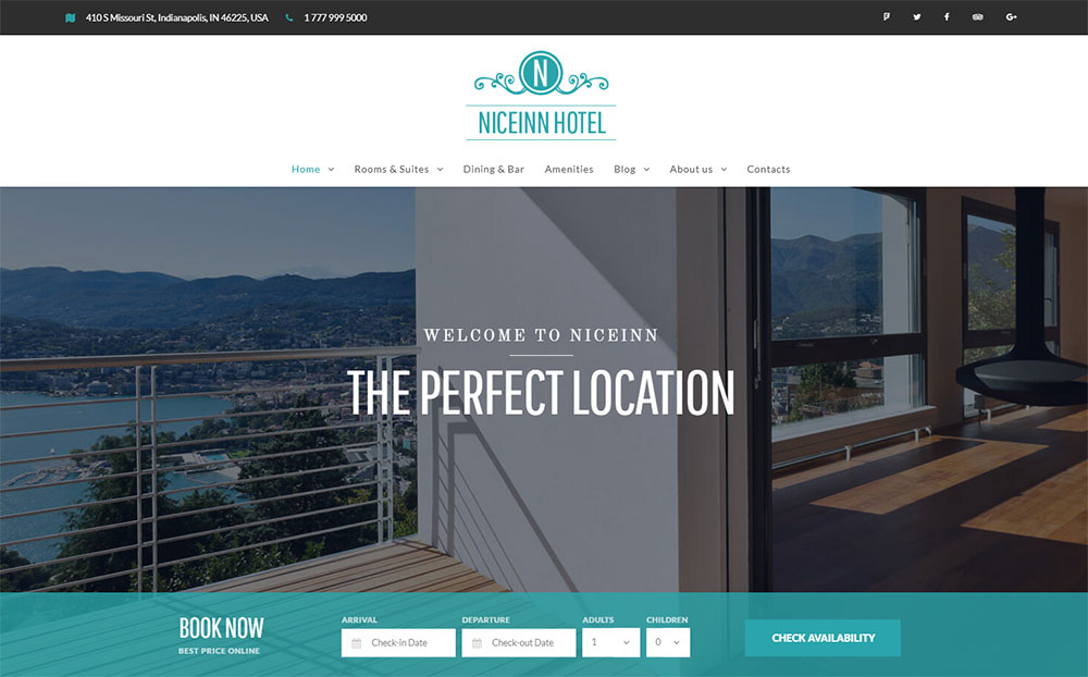 Booking WordPress Theme
