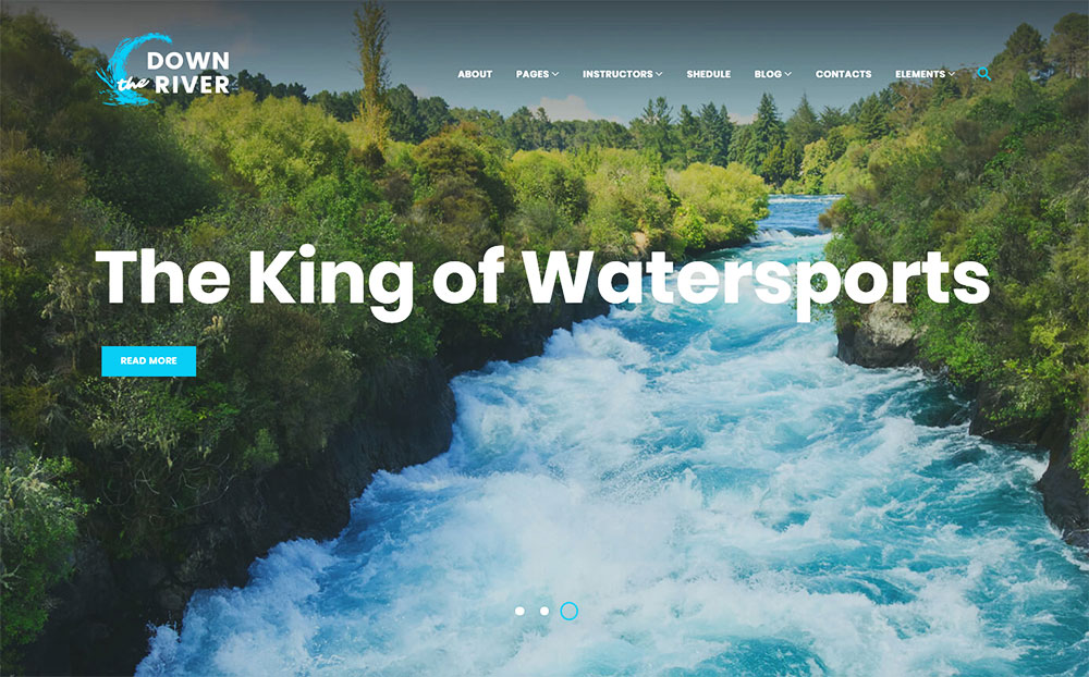 Rafting and Paddling WordPress Theme