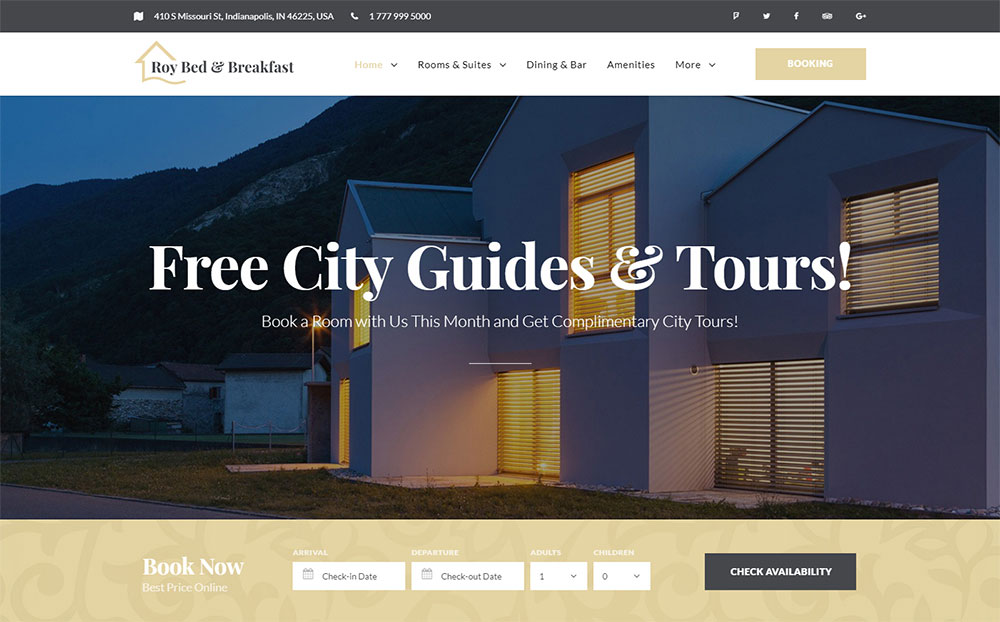 Hotel Booking WP Theme