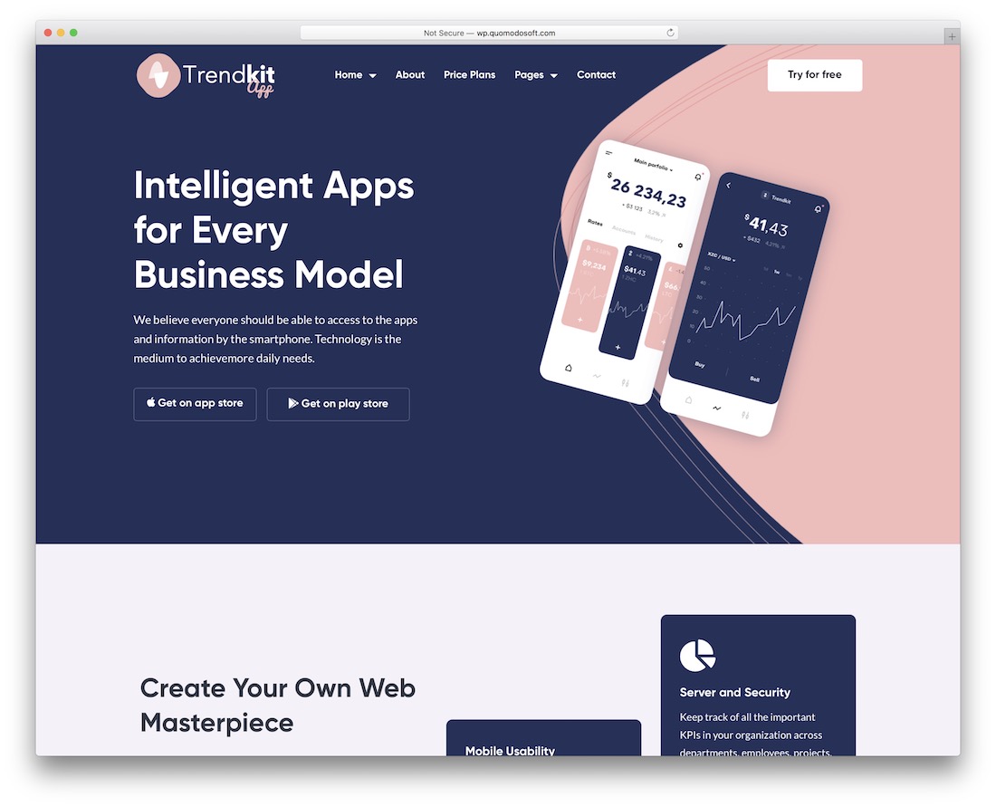 trendkit startup wordpress theme
