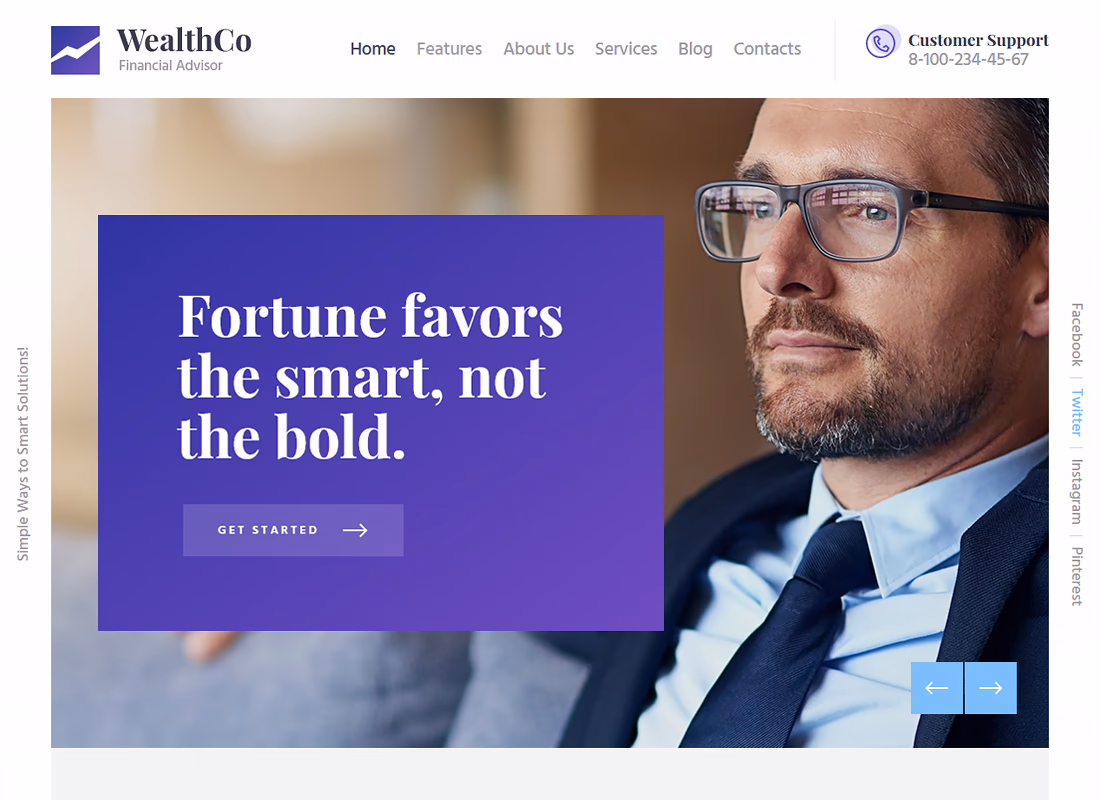 WealthCo - A Business & Financial Consulting WordPress Theme