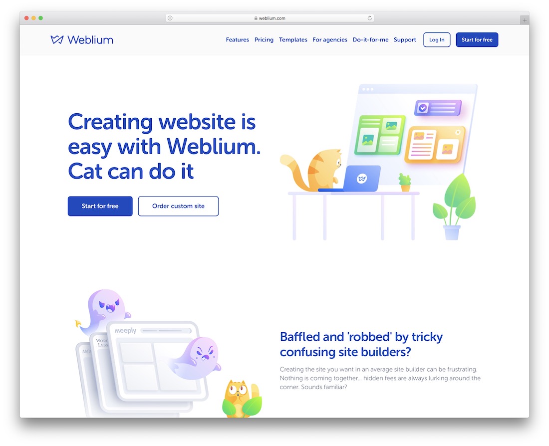 weblium musician website builder