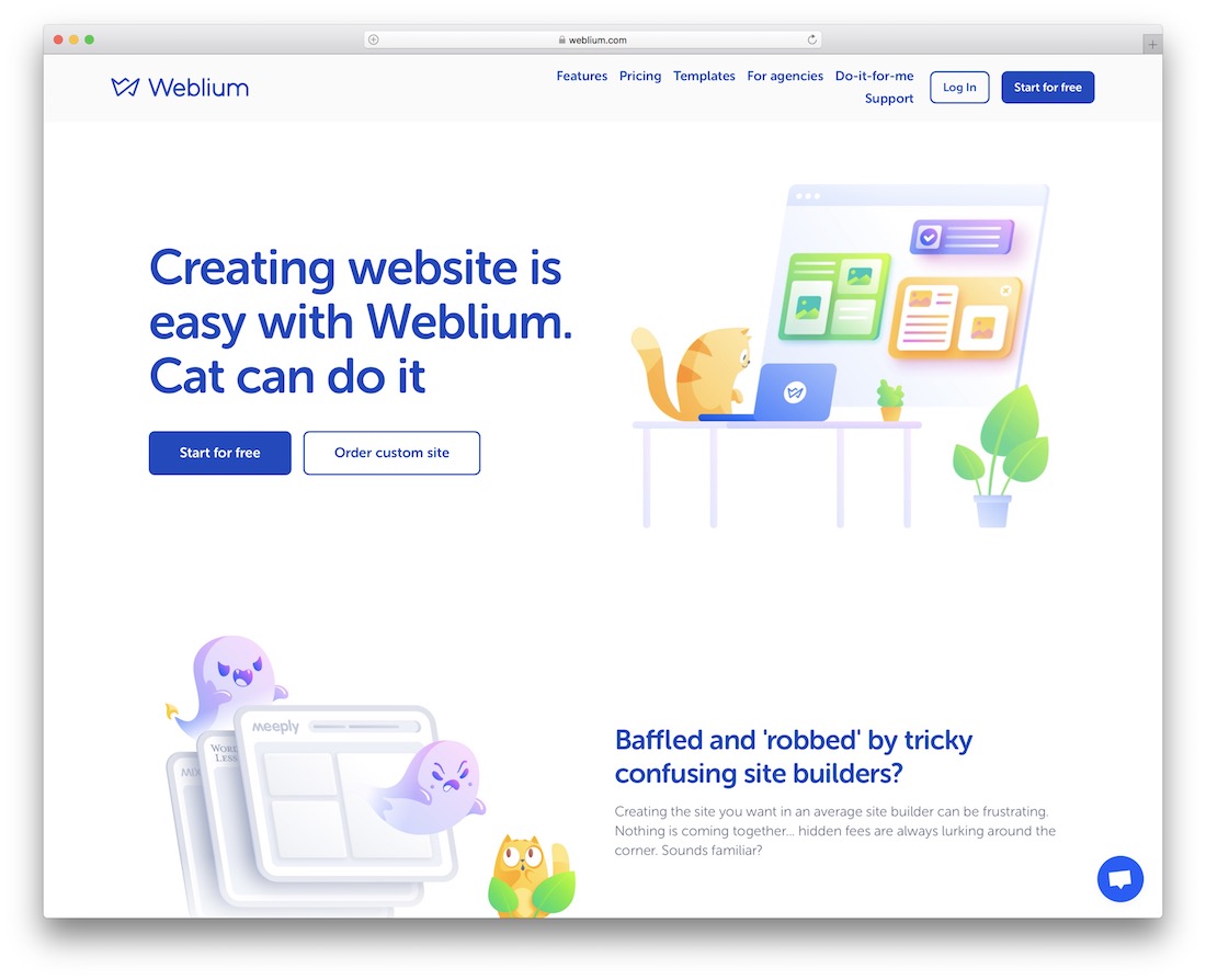 weblium travel agency website builder
