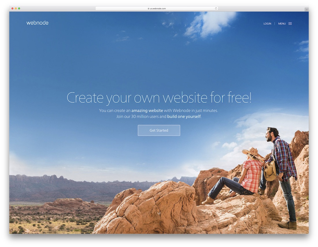 webnode musician website builder