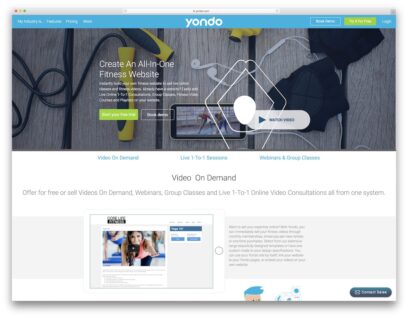 website builders for fitness studio