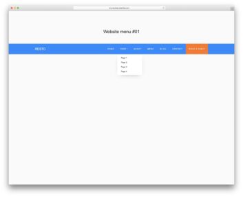 website menu 11