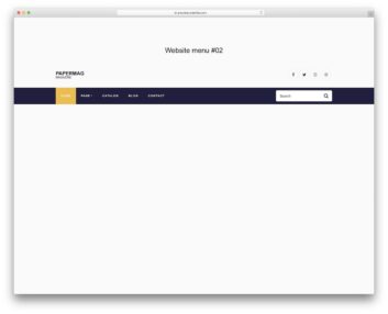 website menu 12