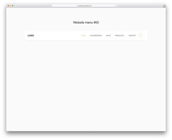 website menu 15