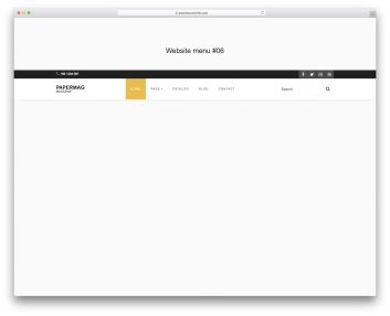 website menu 16