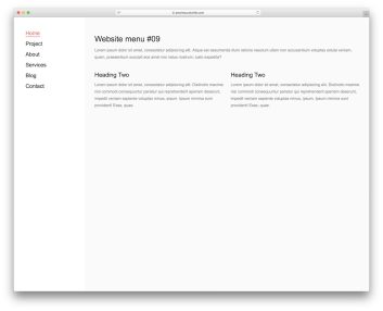 website menu 19