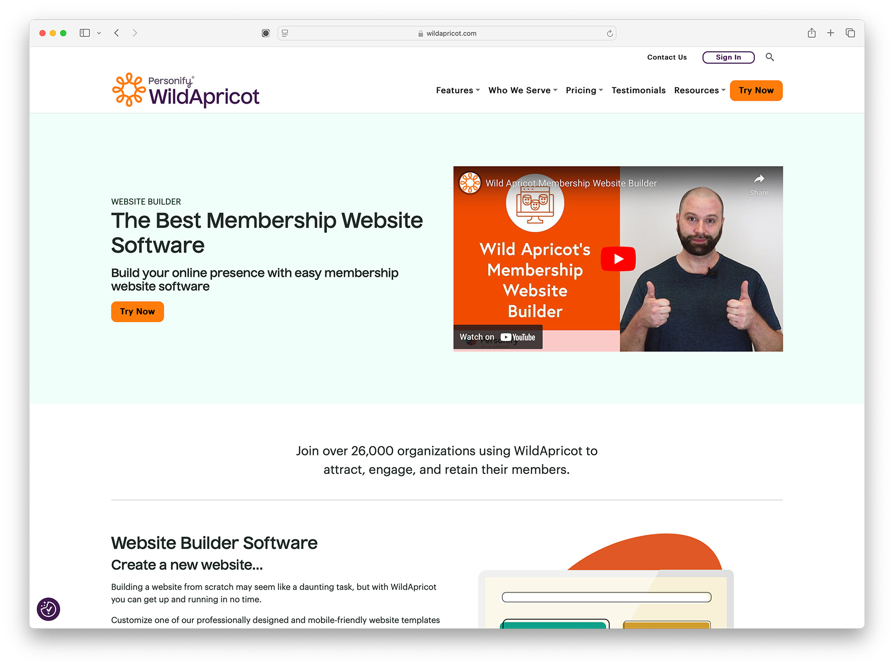 WildApricot - membership and directory website builder