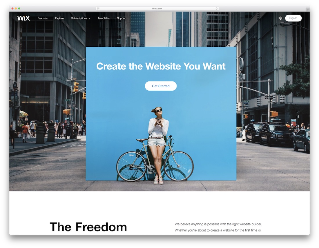 wix restaurant website builder