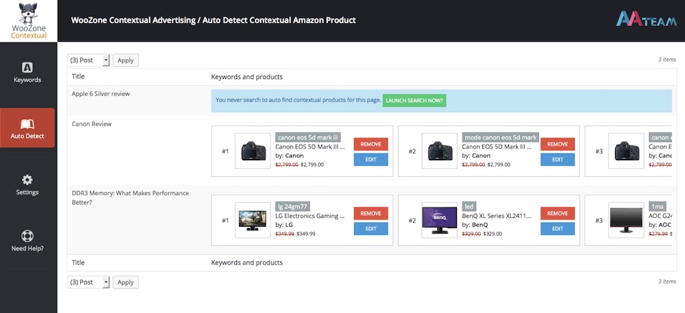woozone contextual amazon advertising