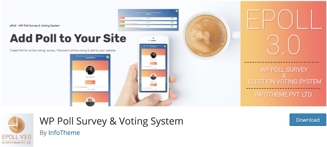 wp poll survey voting system