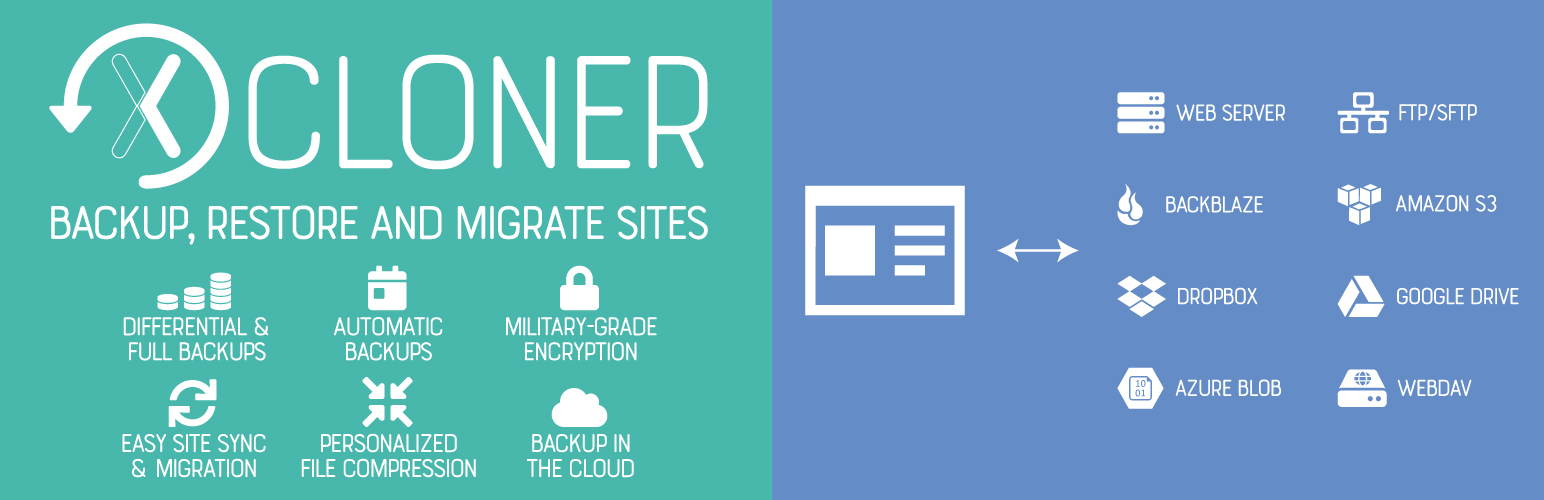 Xcloner - WordPress backup and restore plugin