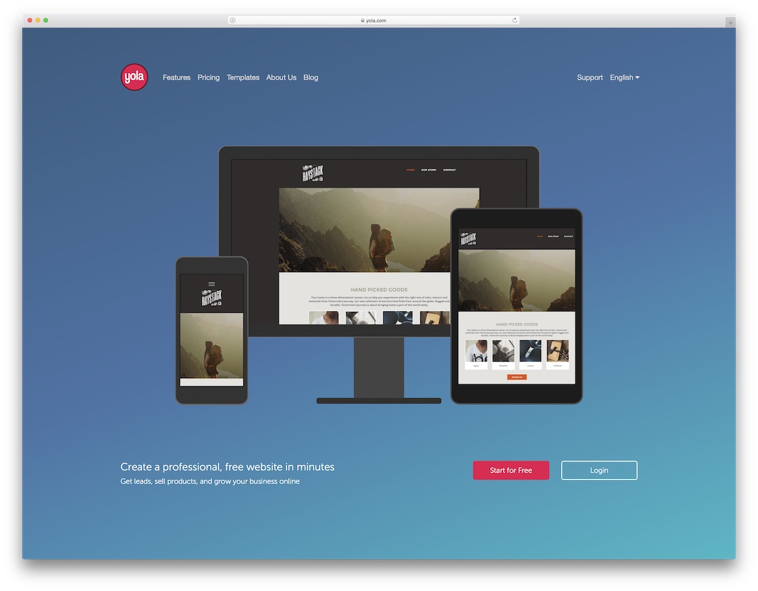 yola insurance website builder