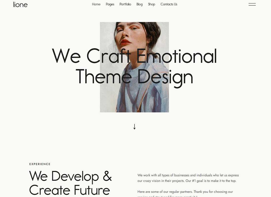 Lione - Personal Portfolio for Creatives WordPress Theme