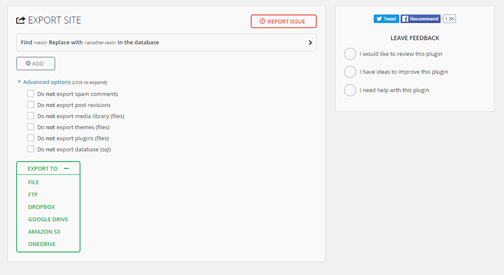 All in One Migration plugin 2