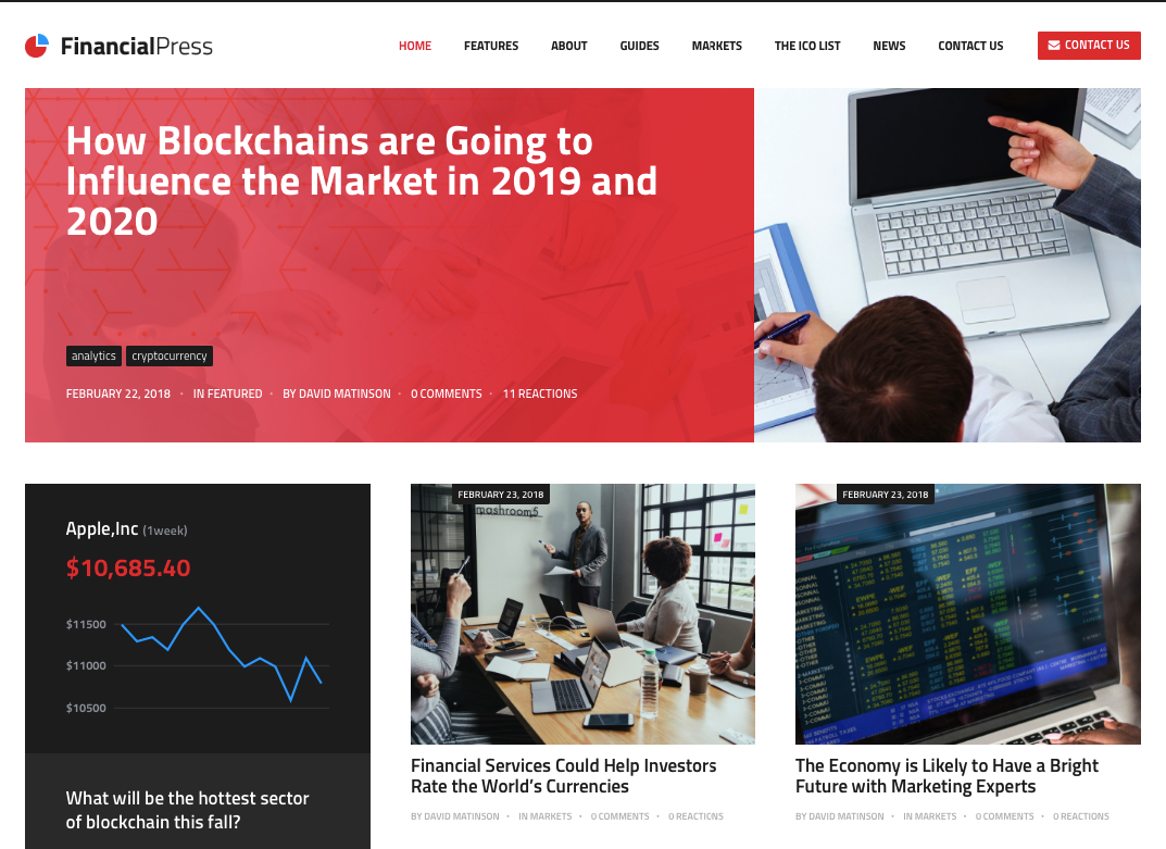 ChainPress | Financial WordPress Business Blog Theme