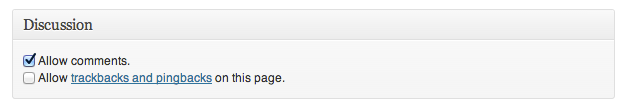 disable comments