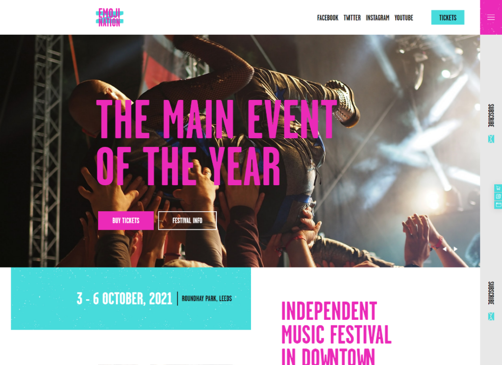 EmojiNation | Night Club & Concert Event WordPress Theme