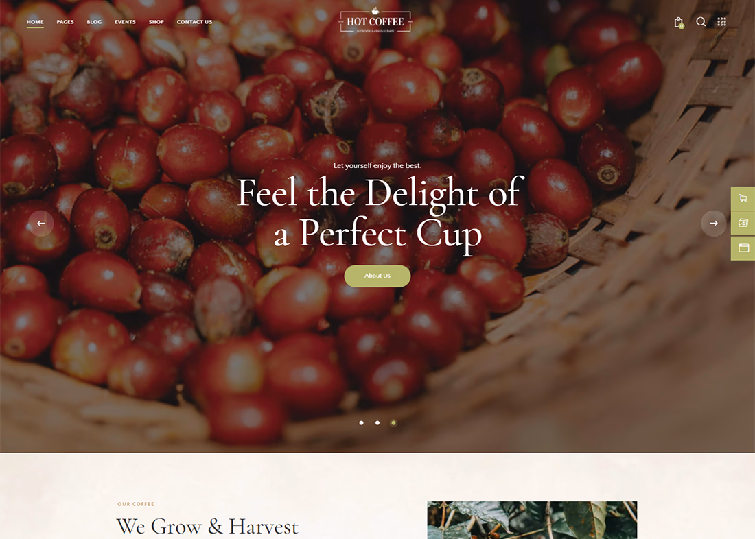 Hot Coffee | Coffee Shop, Farm & Cafe WordPress Theme