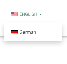 Dropdown language switcher