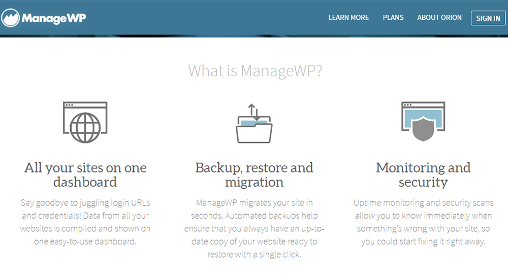 Manage WP