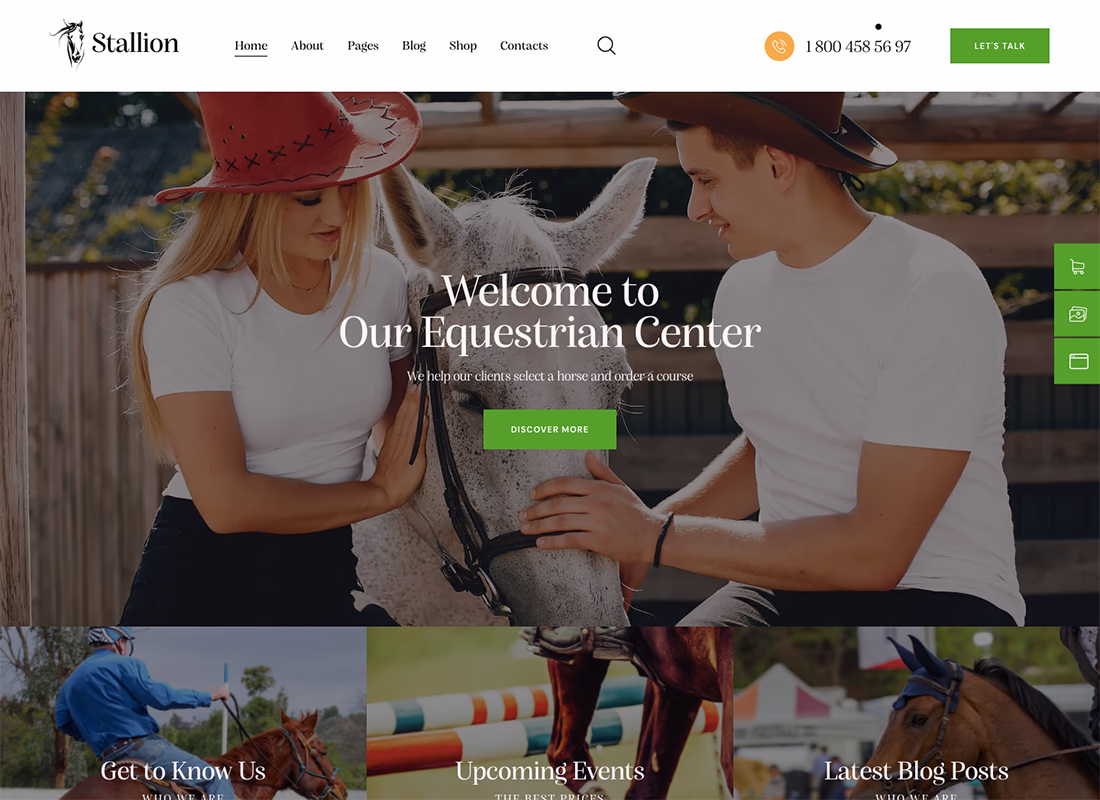 Stallion - An Equestrian Club and Horse Riding School WordPress Theme