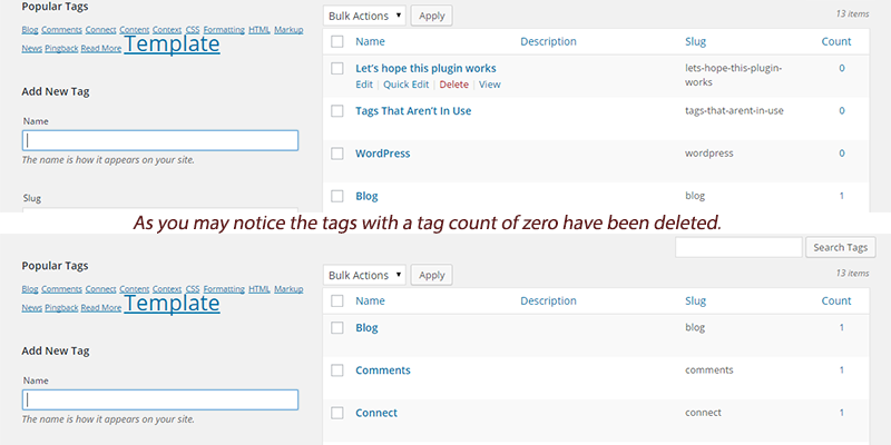 With&WithOutUnUsedTags